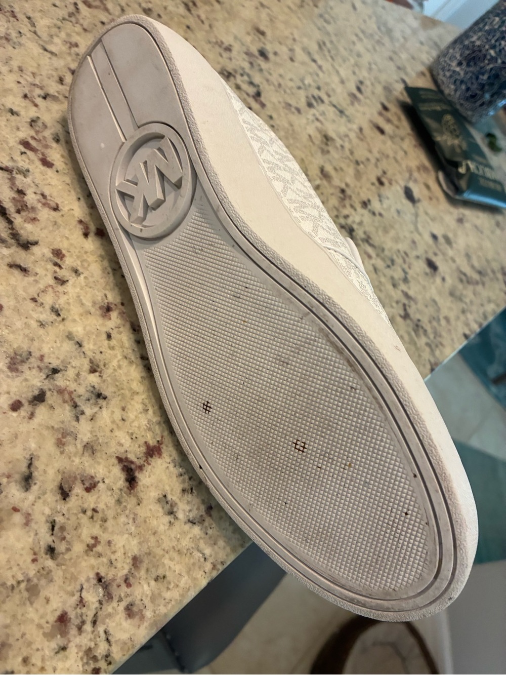 MICHAEL Michael Kors White Logo Insole Slip-On Sneakers - Picture 5 of 6